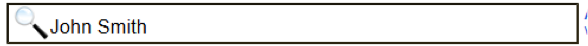 Search box with 'John Smith'